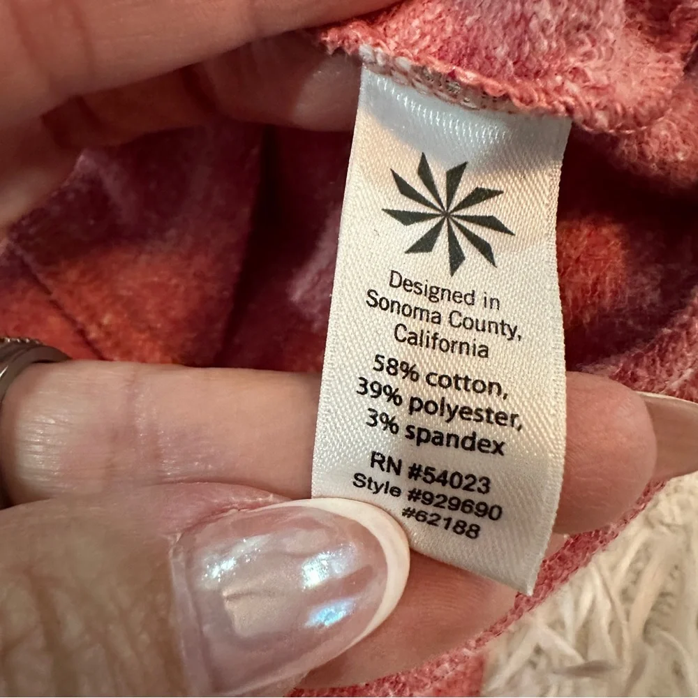 Athleta Cozy Cowl Neck Pullover Top Heathered Pink Thumbholes Size L - Picture 11 of 16